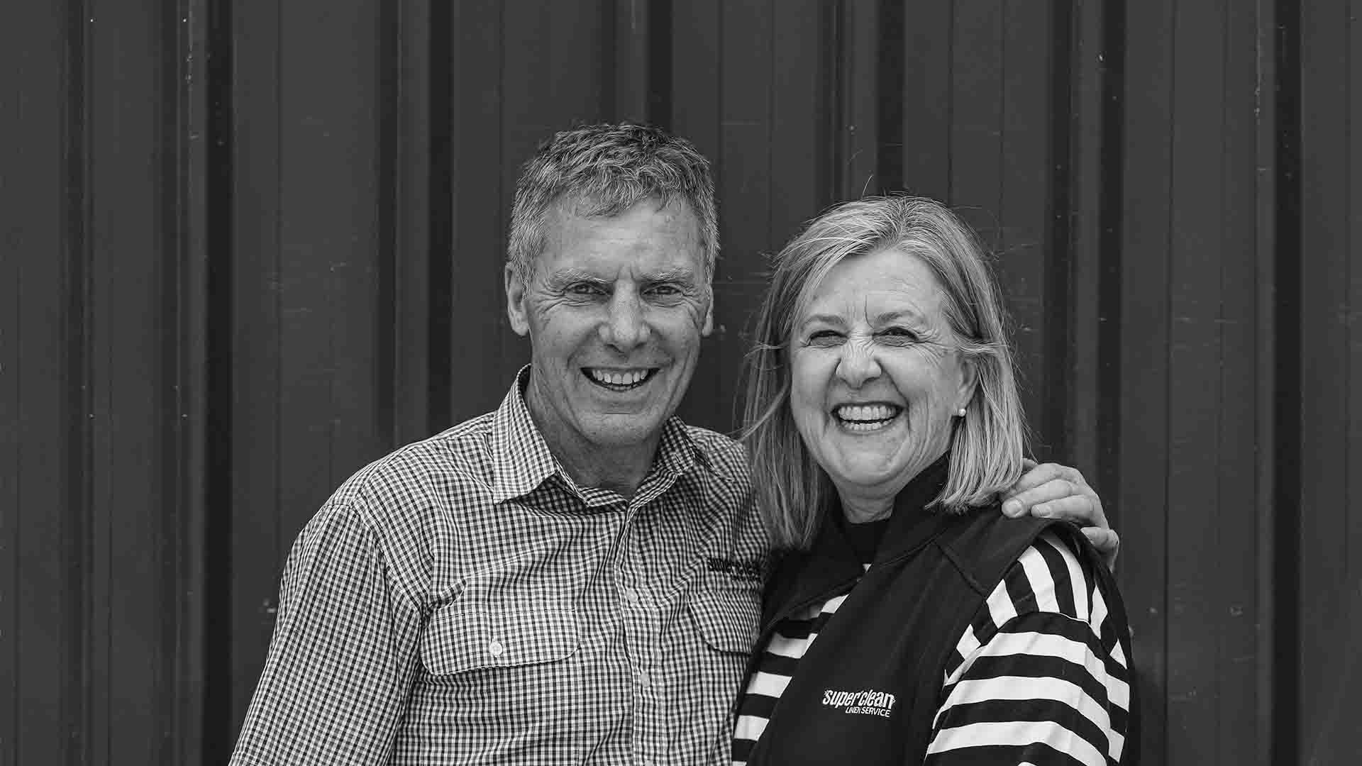 Super Clean Linen owners Peter and Paula Lanyon